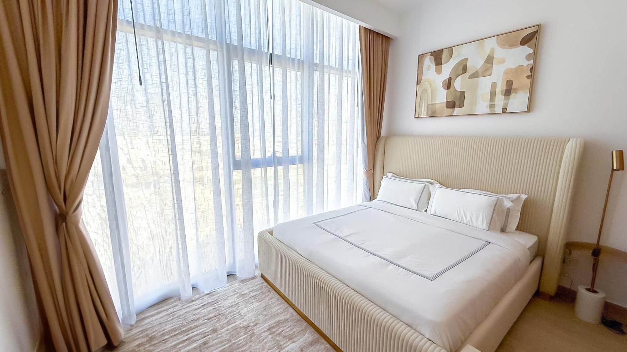 Luxurioeser Aufenthalt Mit Blick Auf Den Burj Khalifa Apartment